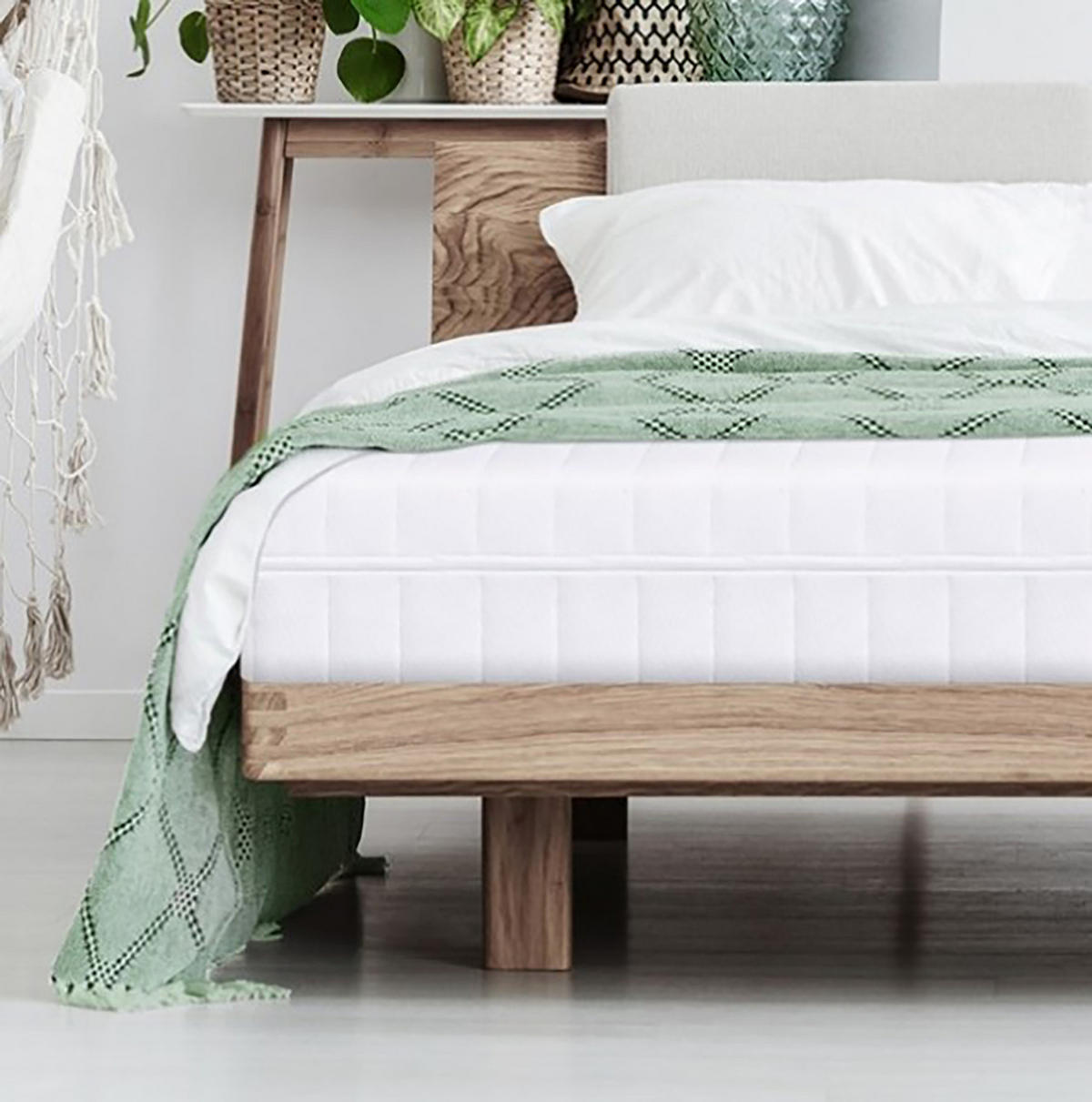 KALTSCHAUMMATRATZE 120x190 H2H3 Wendematratze 7-Zonen 90x200 mit waschbarem Bezug - Weiß, Textil (120/190cm) - Sleepneo