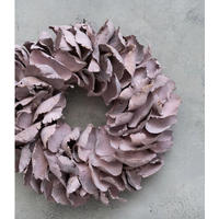 TROCKENBLUMEN Palmblütenkranz Pink 25 cm - Pink, Naturmaterialien (5cm) - Lykke & You