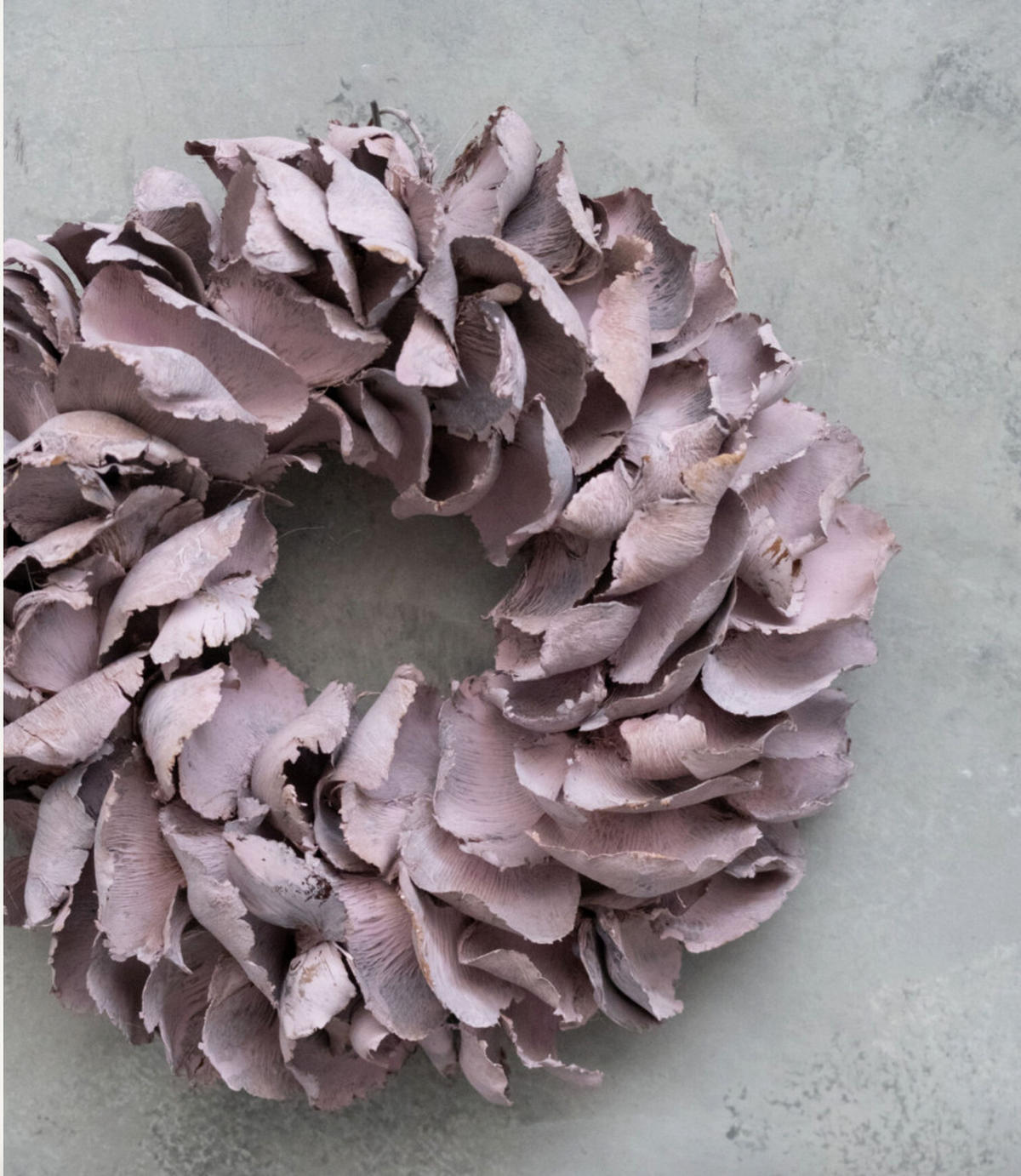 TROCKENBLUMEN Palmblütenkranz Pink 25 cm - Pink, Naturmaterialien (5cm) - Lykke & You