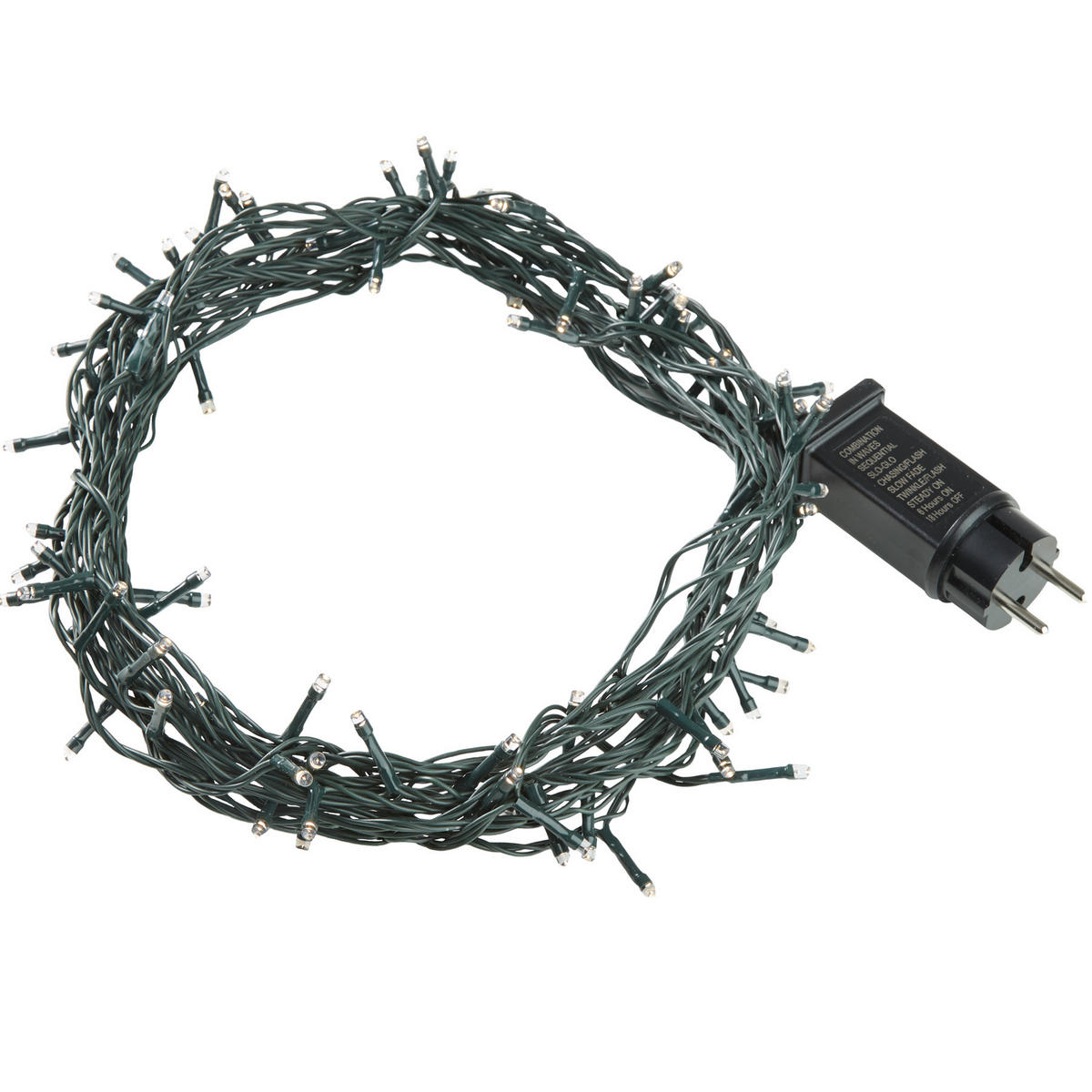 LED-LICHTERKETTE ,Lichterabstand 10 cm,grün - Grün, Kunststoff (1300cm) - tectake
