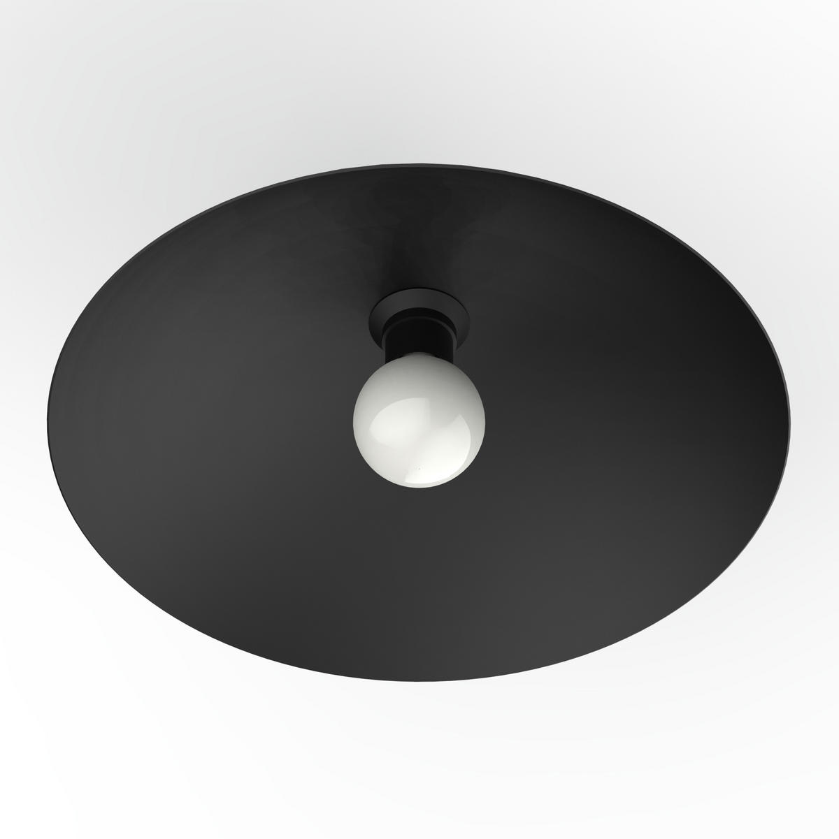 DECKENLEUCHTE - Schwarz, Metall (40/40/14.5cm) - Lumicom