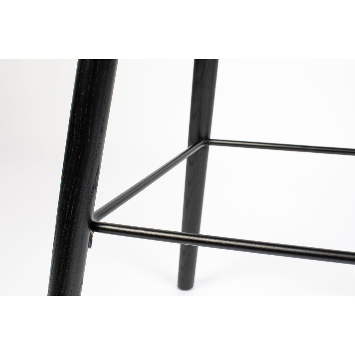 BARHOCKER Albert Kuip Rückenlehne 65 cm Schwarz - 2 er Set - Schwarz, Kunststoff (45/89/47.5cm) - Zuiver