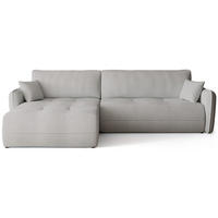 ECKSOFA CLAUDIO mit Schlaffunktion Grau - Grau, Textil (263/150cm) - Bromarkt