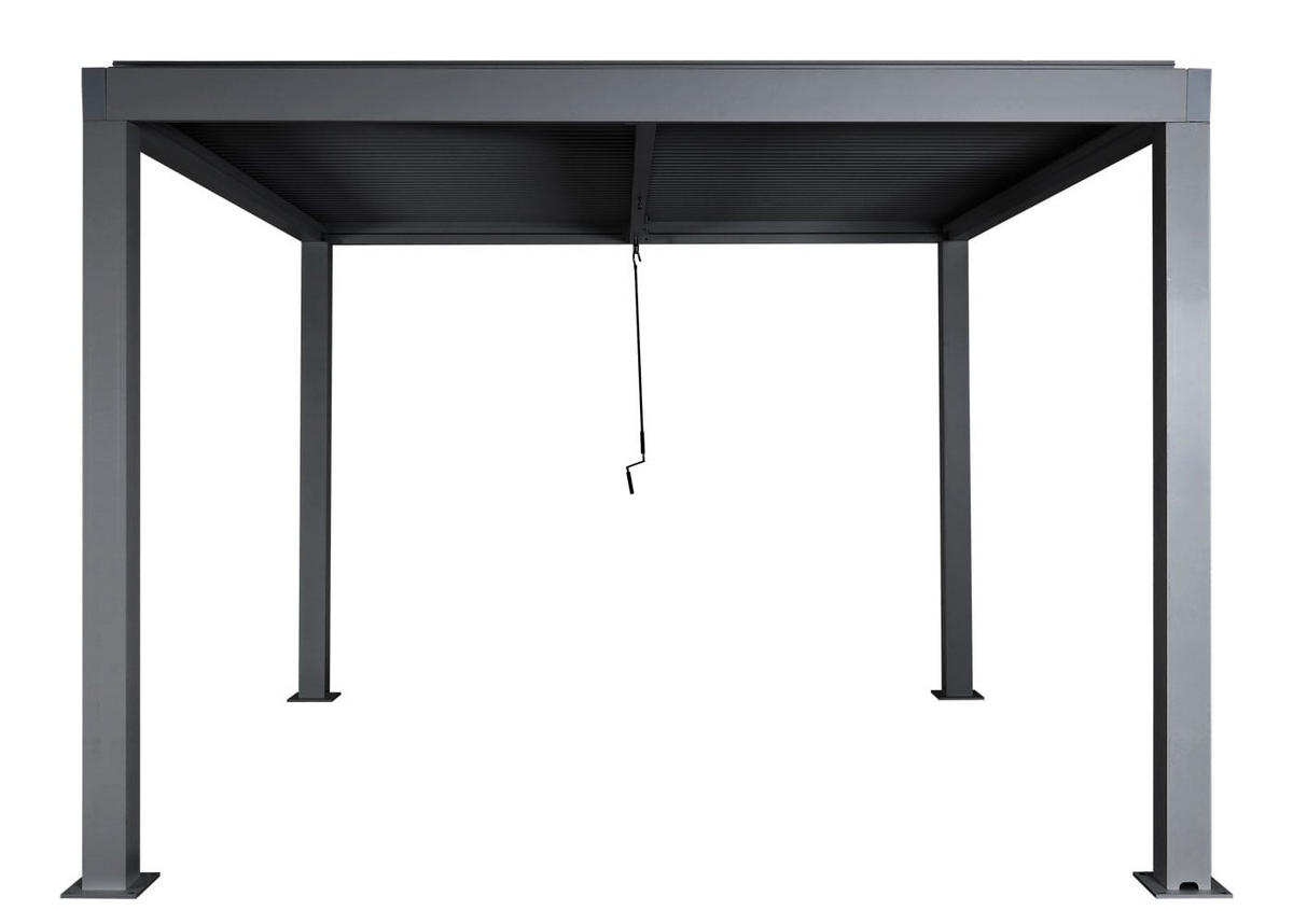 PERGOLA 220x300x300cm Anthrazit 11cm-Gestell - Anthrazit, Metall (300/220/300cm) - BERLINLODGE