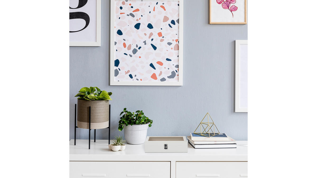 BRILLENBOX - Multicolor, Glas/Holzwerkstoff (33.5/8.5/24.5cm) - Relaxdays