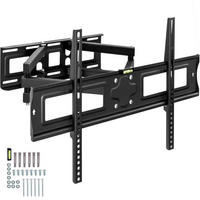 TV-WANDHALTERUNG, bis 120 kg, schwarz - Schwarz, Metall (65/40/52cm) - tectake