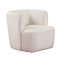 SESSEL MOCHI, Polstersessel Klassisch Loungesessel, Plüsch-Stoff Beige - Beige, Holz/Kunststoff (76/68/76cm) - MASSENO