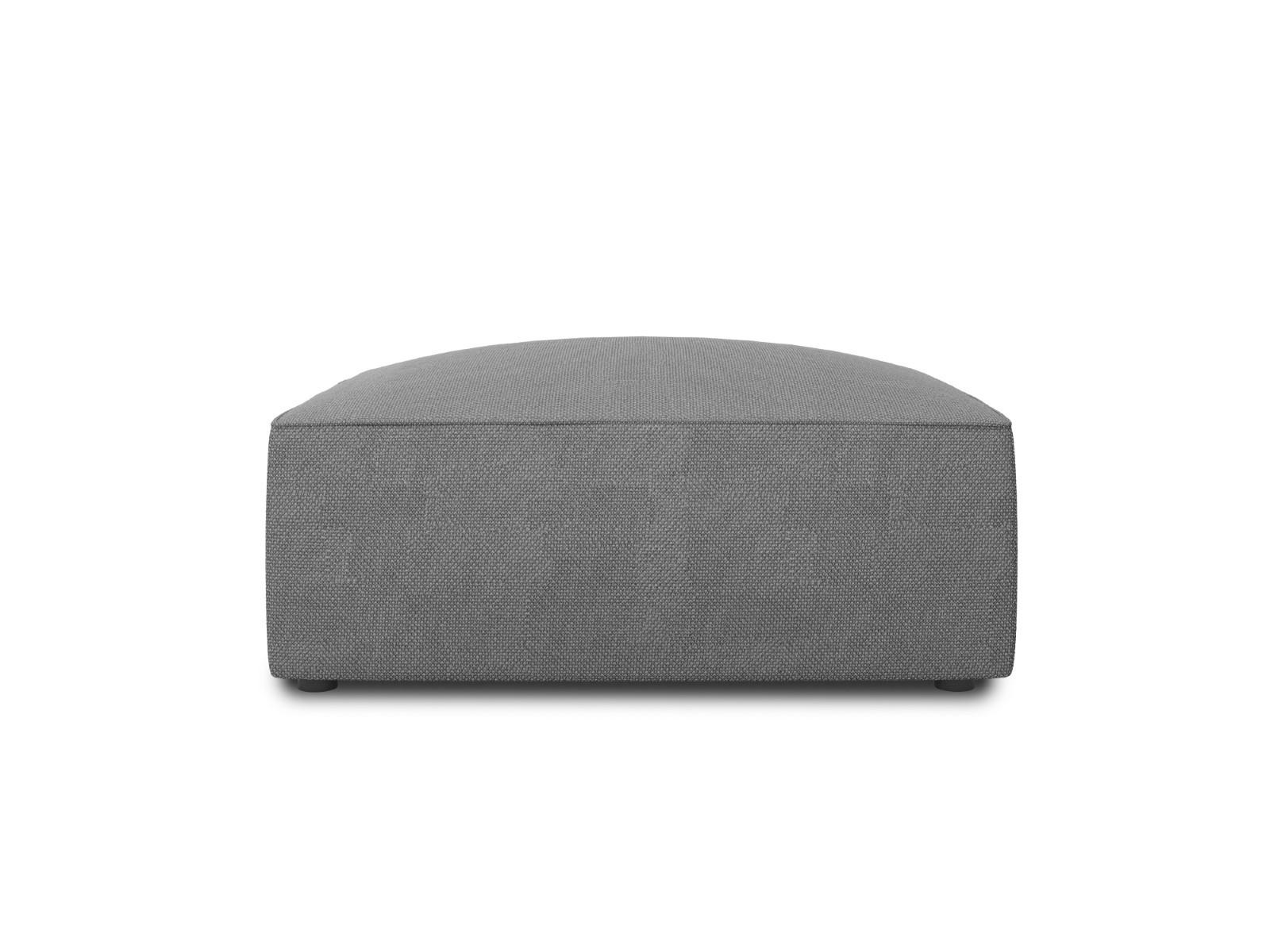 POUF Ruby aus strukturiertem Stoff grau - Grau, Textil (93/40/93cm) - Micadoni