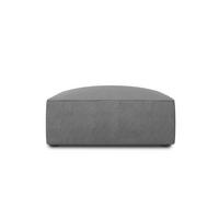 POUF Ruby aus strukturiertem Stoff grau - Grau, Textil (93/40/93cm) - Micadoni