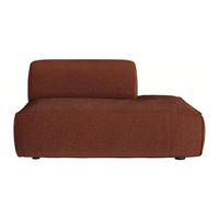 RECAMIERE ohne Schlaffunktion - 1 Person - stoff - terracotta Camilio - Terracotta, Textil (130/74/97cm) - Vente-Unique