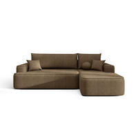 ECKSOFA mit Schlaffunktion FIGO Curio 20 Rechts - Braun, Textil (250/150cm) - Bedante