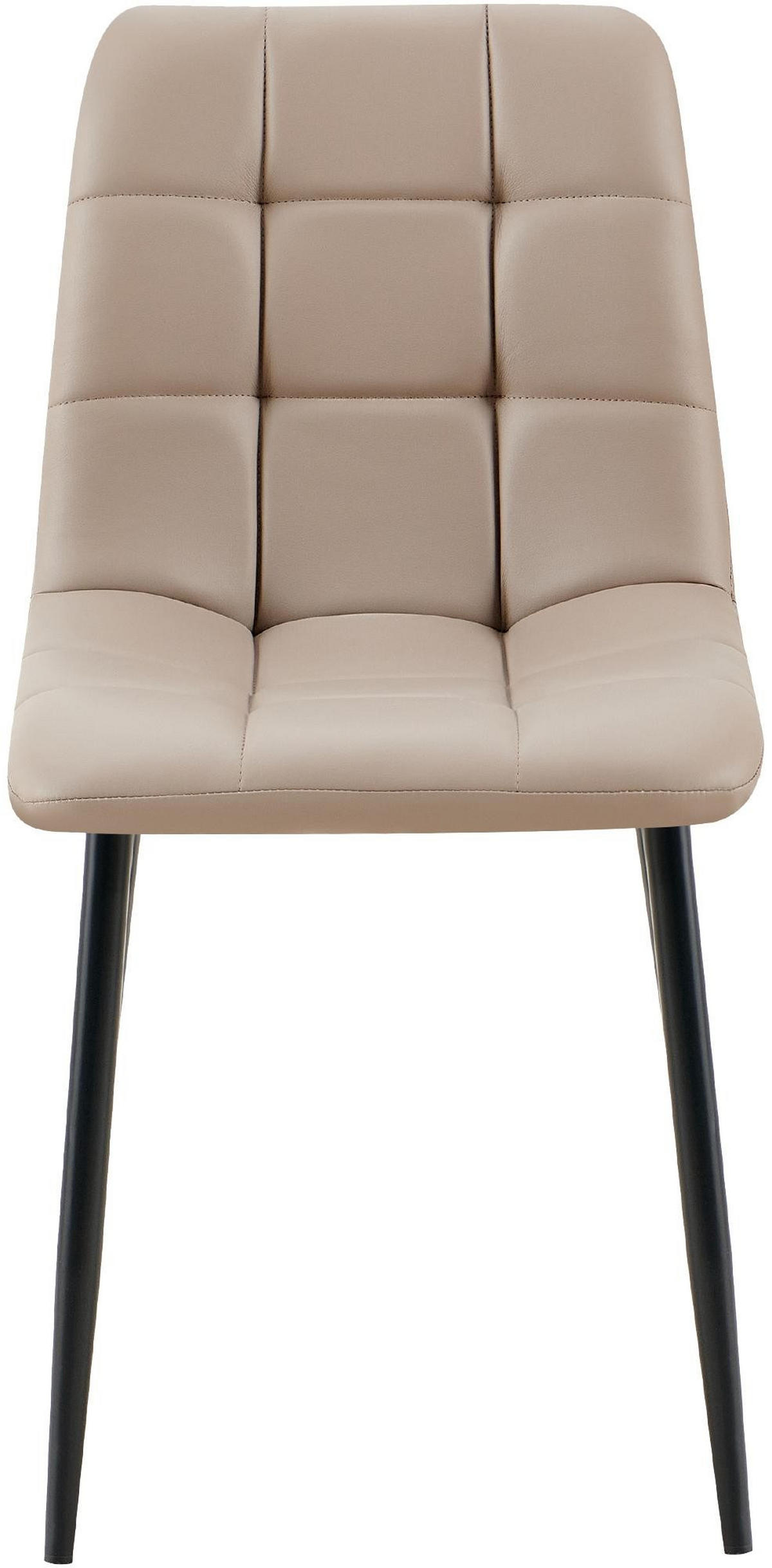 ESSZIMMERSTUHL Antibes Kunstleder 84x45x55 cm - Taupe, Leder (45/84/55cm) - furnicato