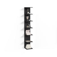 WANDREGAL Vesuvio Schwarz 30 x 190 cm - Schwarz, Holzwerkstoff (30/190/28cm) - Livinity®