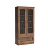VITRINENSCHRANK TADEUSZ T-8 - Dunkelbraun, Holzwerkstoff (90/191/44cm) - Meblini