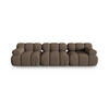 SOFA modular Bellis aus 3D-Stoff braun 3 Sitzplätze - Braun, Textil (94/70/282cm) - Micadoni