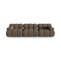 SOFA modular Bellis aus 3D-Stoff braun 3 Sitzplätze - Braun, Textil (94/70/282cm) - Micadoni