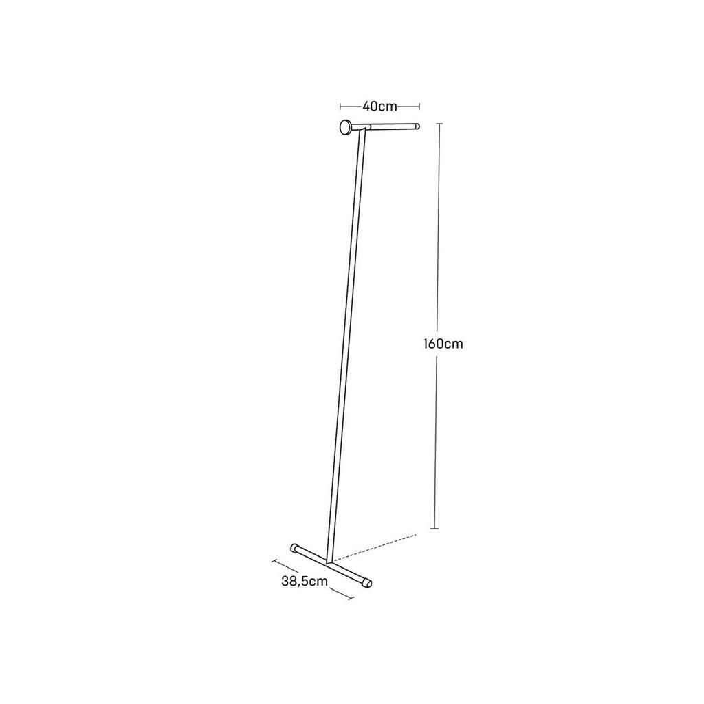 Thumbnail - Yamazaki Anlehngarderobe, Schwarz, Metall, 40x160x38 cm, Garderobe, Garderobenständer