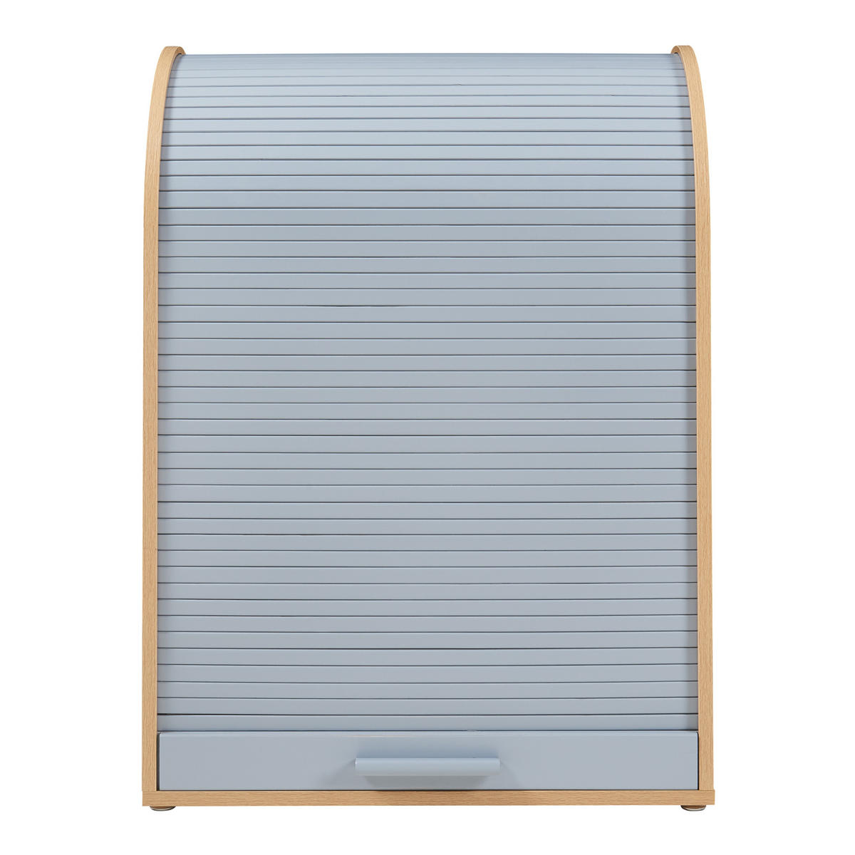 SKŘÍŇ S ROLETOU Kavlinge - šedá/přírodní, dřevo/kompozitní dřevo (60/80/40cm) - [en.casa]