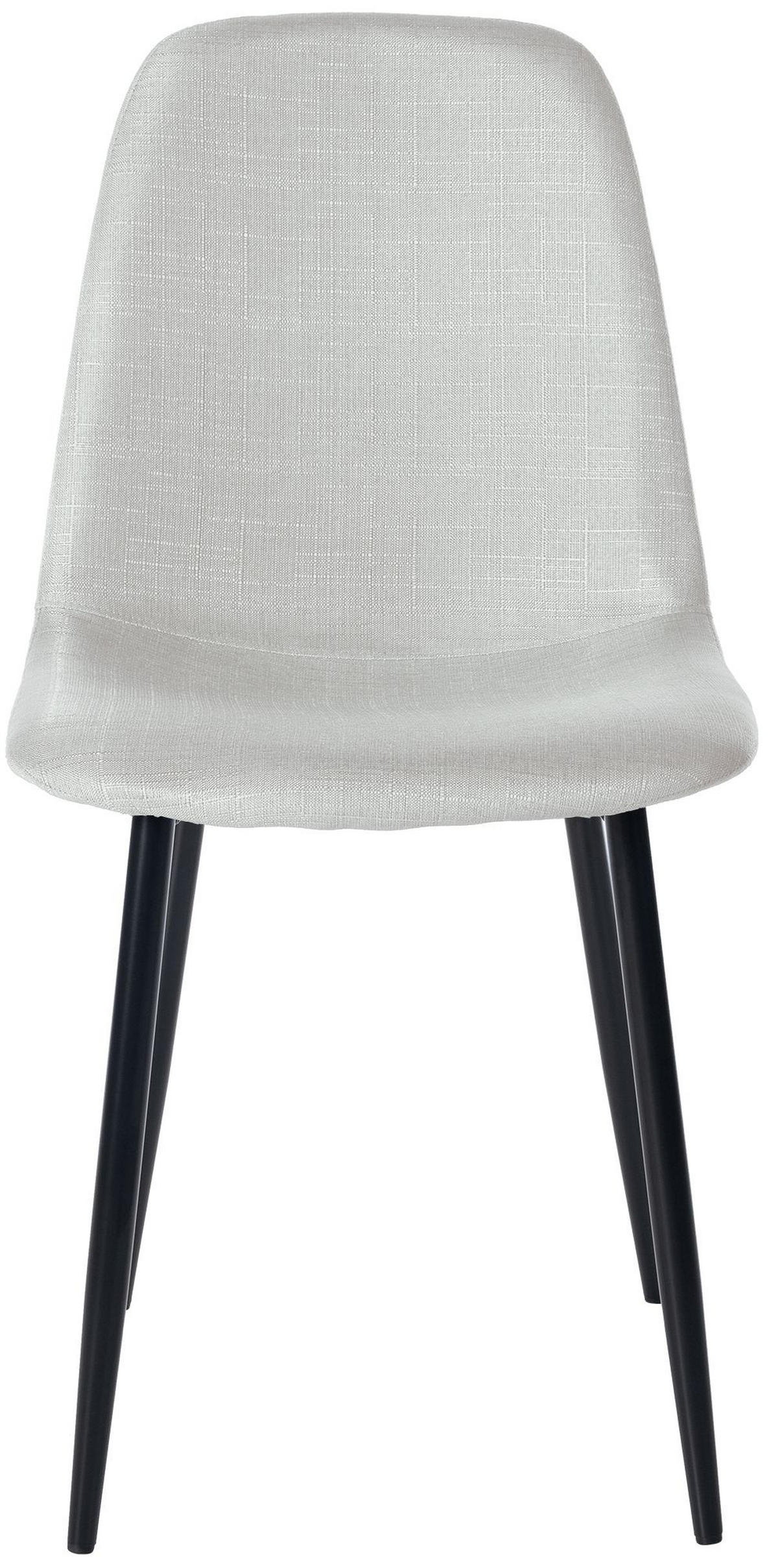 STUHL 4er Set Stoff Creme - Creme/Schwarz, Textil/Metall (44/88/51cm) - CLP