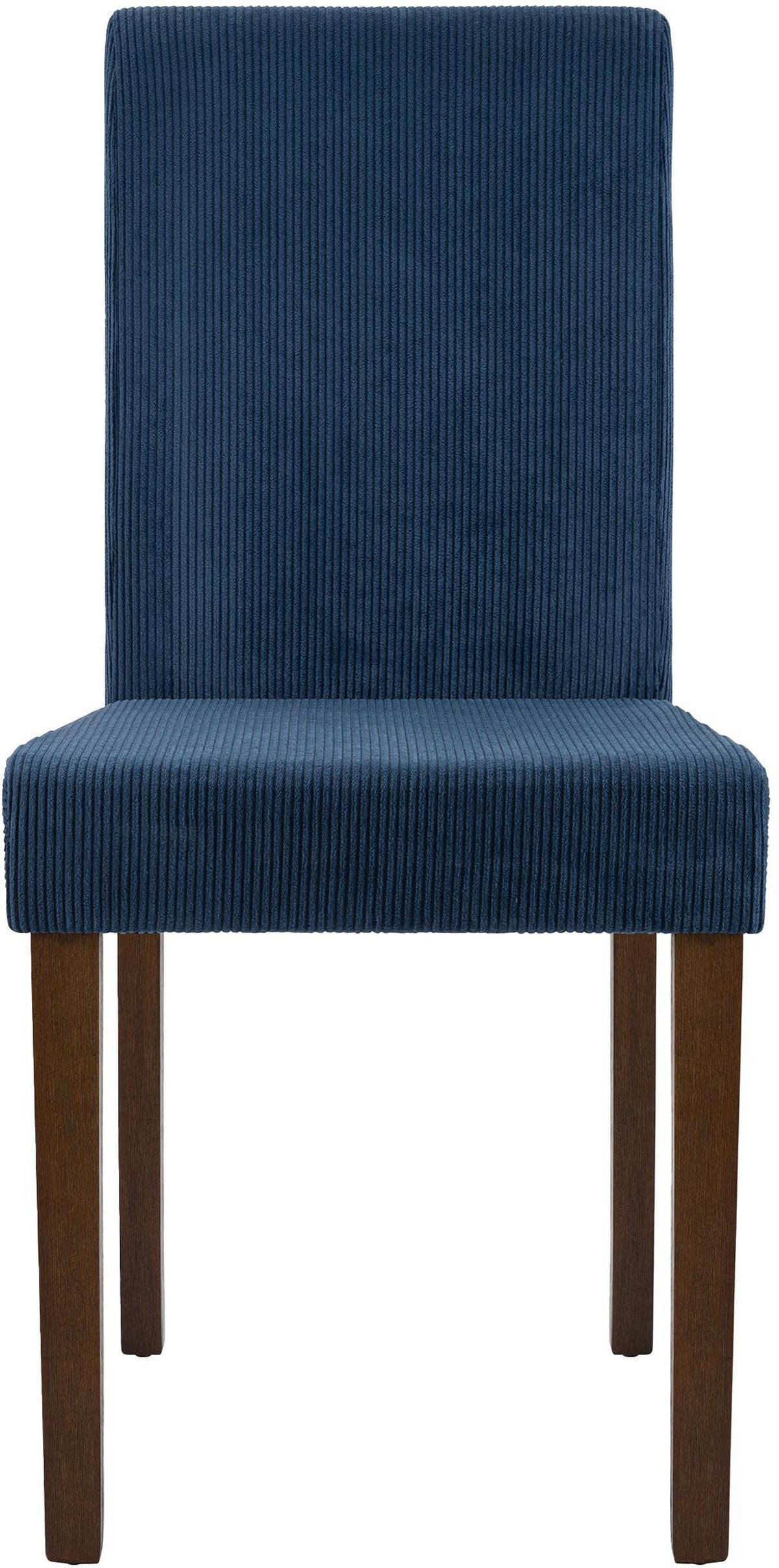 ESSZIMMERSTUHL Dalan Cord Blau Antik-Dunkel Wohnzimmerstuhl - Blau, Textil (41/91/47cm) - DELUKE