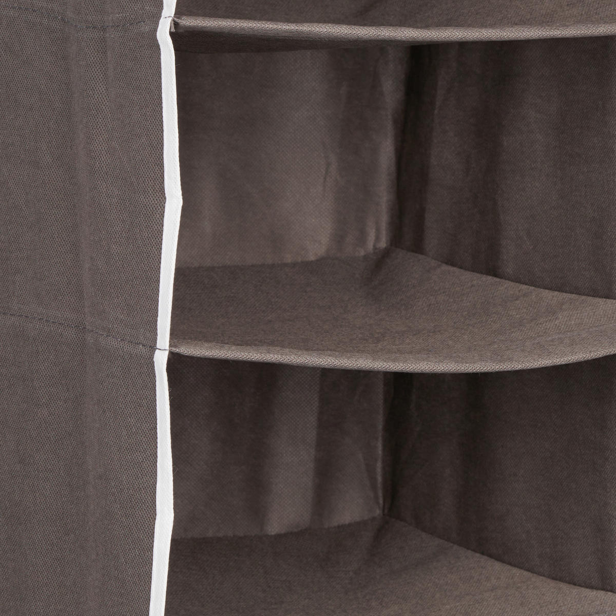 ZÁVESNÉ regály - antracitová, textil/vlnitá lepenka (31cm) - Relaxdays