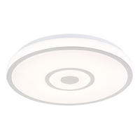 LED DECKENLEUCHTE Callie Chrom Weiß - Weiß, Metall (38/38/5.5cm) - Globo Lighting