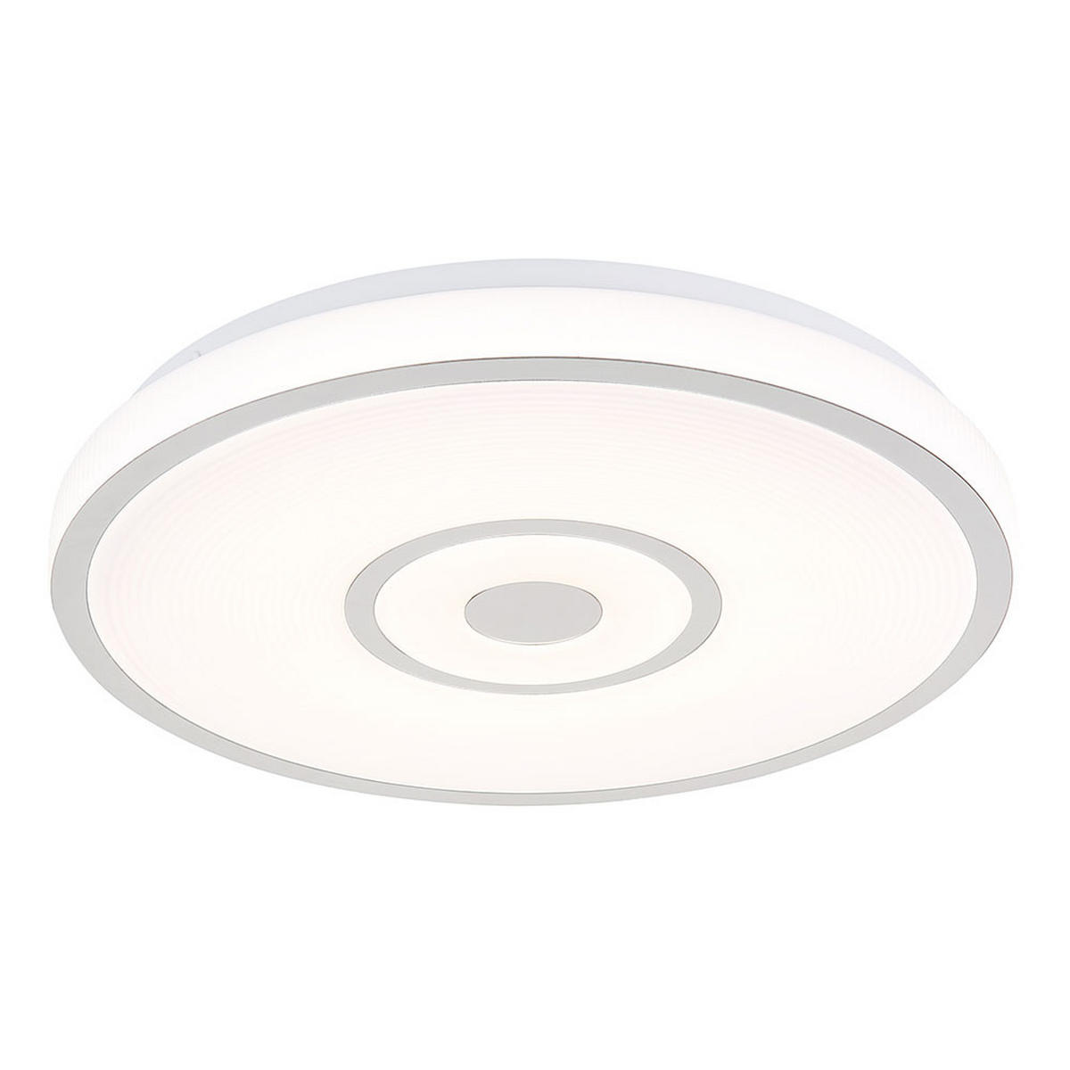 LED DECKENLEUCHTE Callie Chrom Weiß - Weiß, Metall (38/38/5.5cm) - Globo Lighting