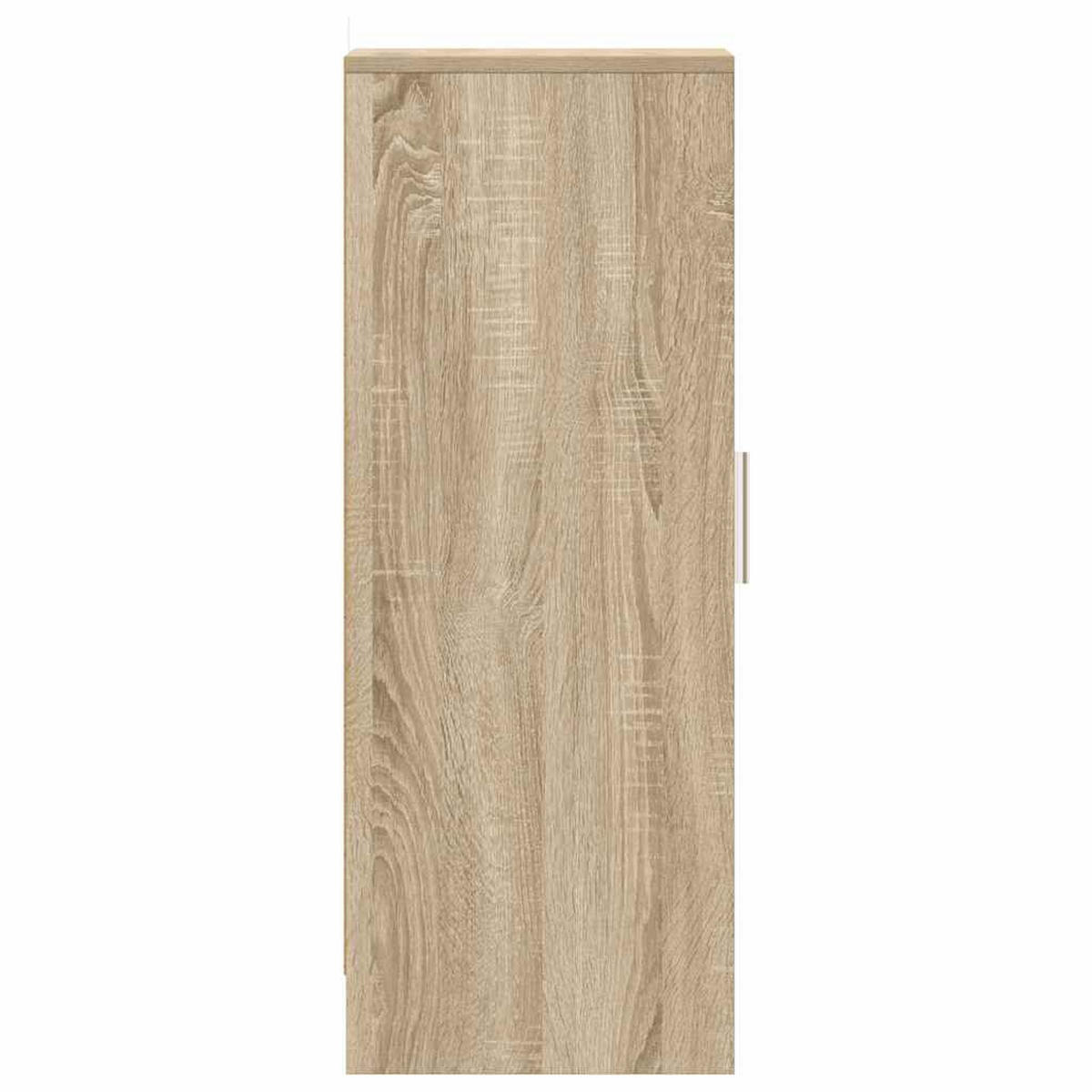 SCHUHSCHRANK Sonoma-Eiche 32/35/92 Cm Holzwerkstoff - Grau/Sonoma Eiche, Holz/Metall (32/92/35cm) - vidaXL