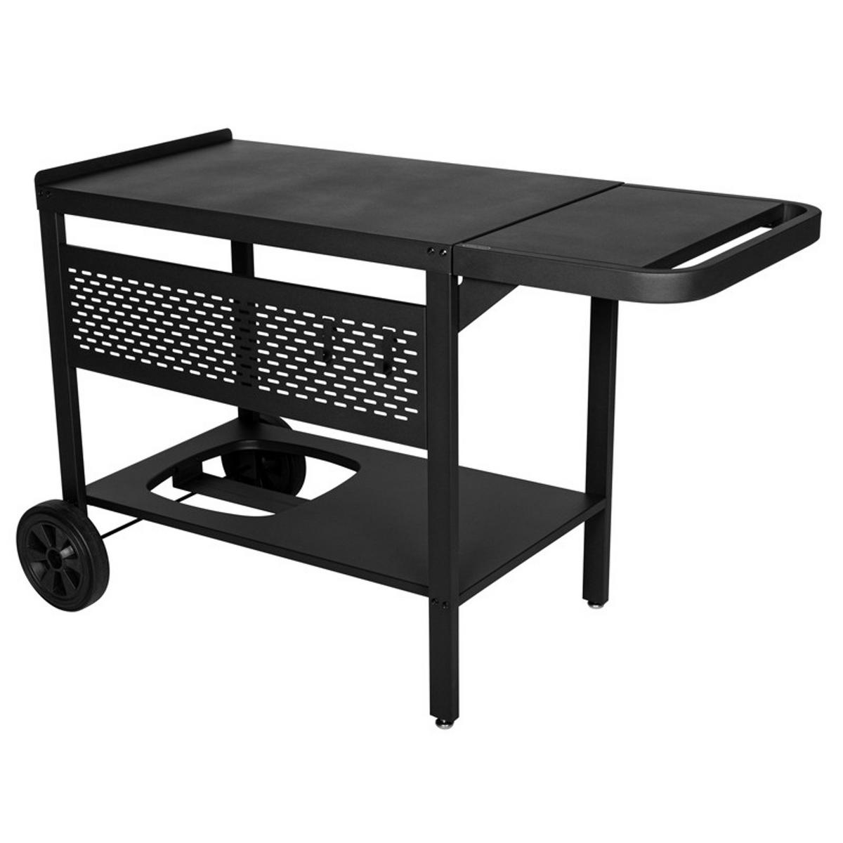 BEISTELLTISCH Schwarz - Schwarz, Metall (60/75.5/121cm) - Somagic