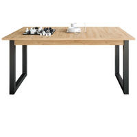 ESSTISCH Eiche, grau 150 - 190 cm, Küchentisch ausiehbar - Eiche Artisan/Grau, Holzwerkstoff (150/90/76cm) - Inn.Furn