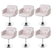 ESSZIMMERSTUHL Hellgrau 6er-Set - Hellgrau, Textil (60/80/55cm) - MCW