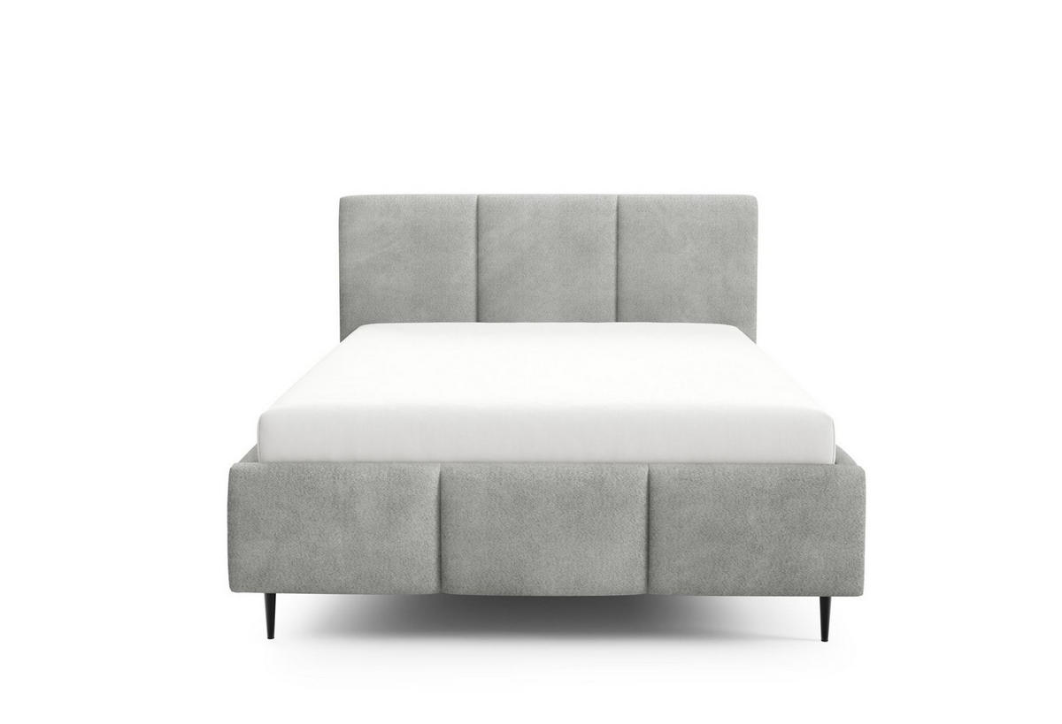 POLSTERBETT Miami - Grau, Holzwerkstoff/Textil (160/200cm) - Fun Möbel