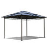 HARDTOP Pavillon 3x3,6m - Schwarz/Braun, Metall (300/263/360cm) - QUICK STAR