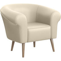 SESSEL Emilia - Buchefarben/Creme, Holzwerkstoff/Buchenholz (73/70/57cm) - Meblini