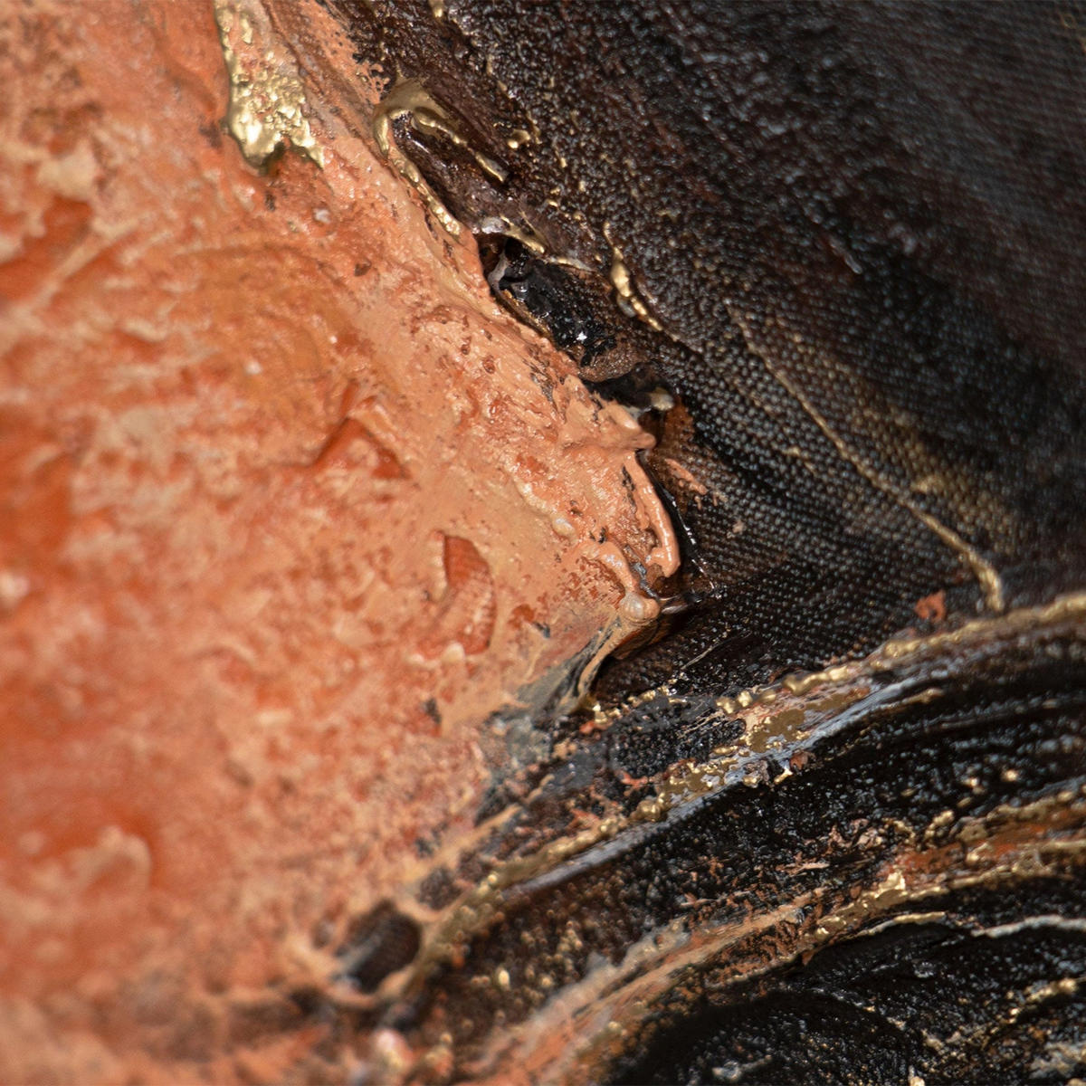 GEMÄLDE Element in Bewegung Schattenfugenrahmen Eichefarben 120x80 cm - Eichefarben, Holz (120/80cm) - YS-art gallery