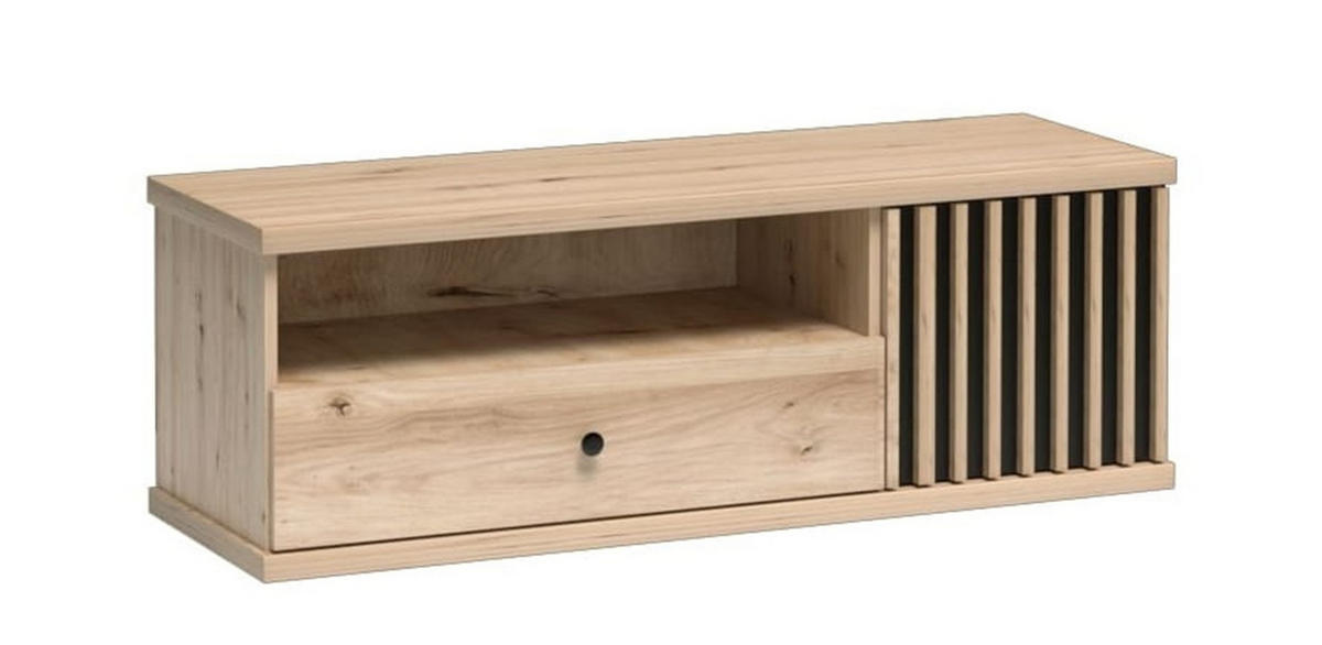 TV-SCHRANK CALI C-7 - Eiche Artisan, Holzwerkstoff (124/43/41cm) - Meblini