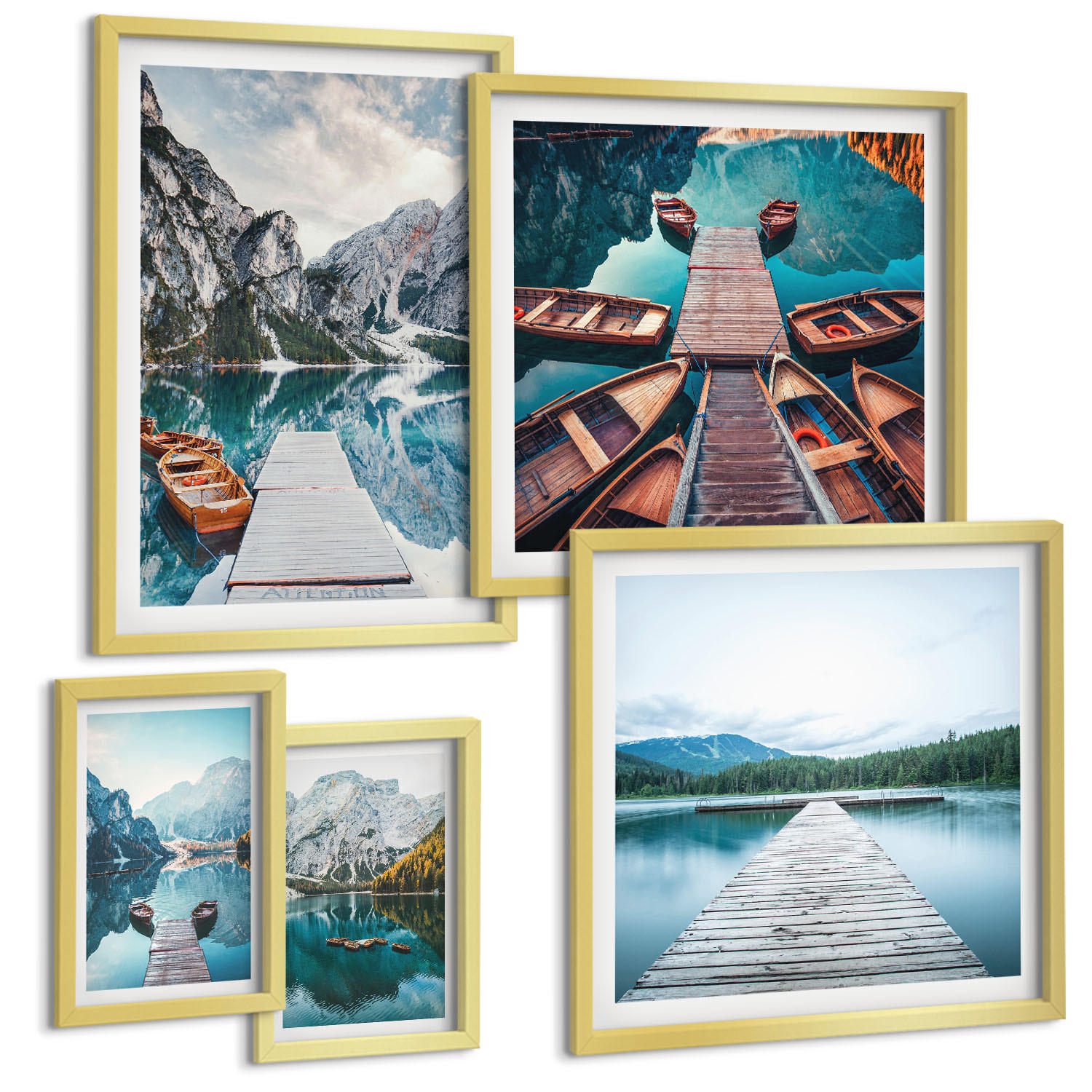 Tulup Bilder Gold 40x60 cm