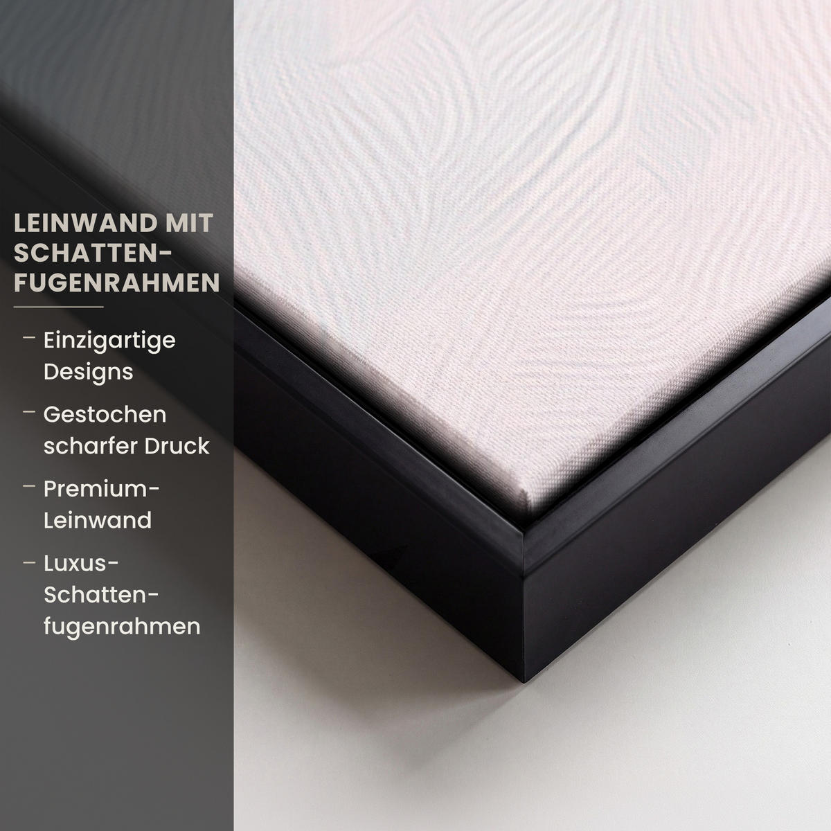LEINWAND Bilder mit Rahmen - Weihnachtsdorf - Rosa - Winter - Schnee - Häuser - 80x120 - Altrosa, Textil (80/120cm) - MuchoWow