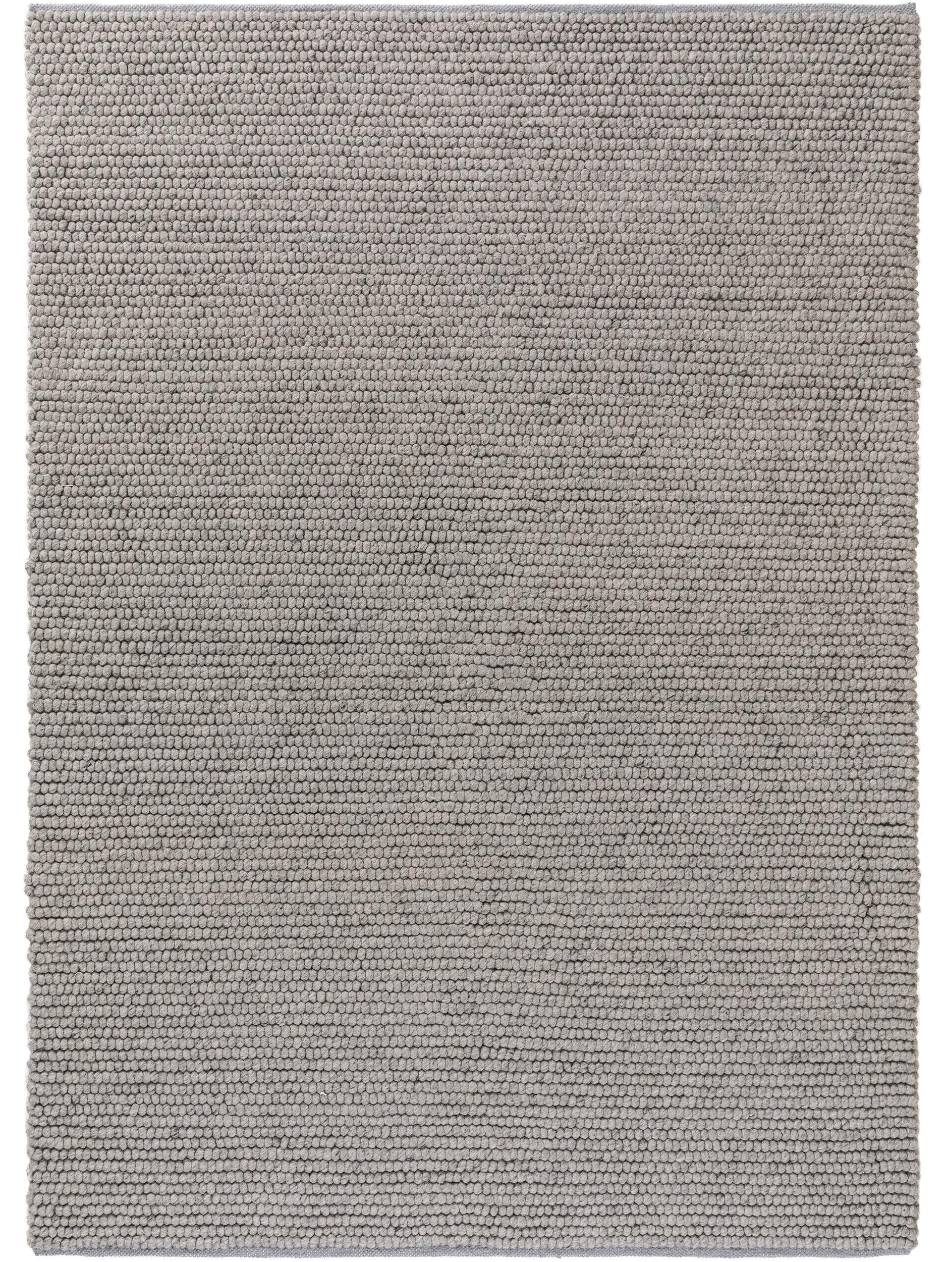 WOLLTEPPICH Beads Grau 200x300 cm - Grau, Textil (200/300cm) - benuta Pure