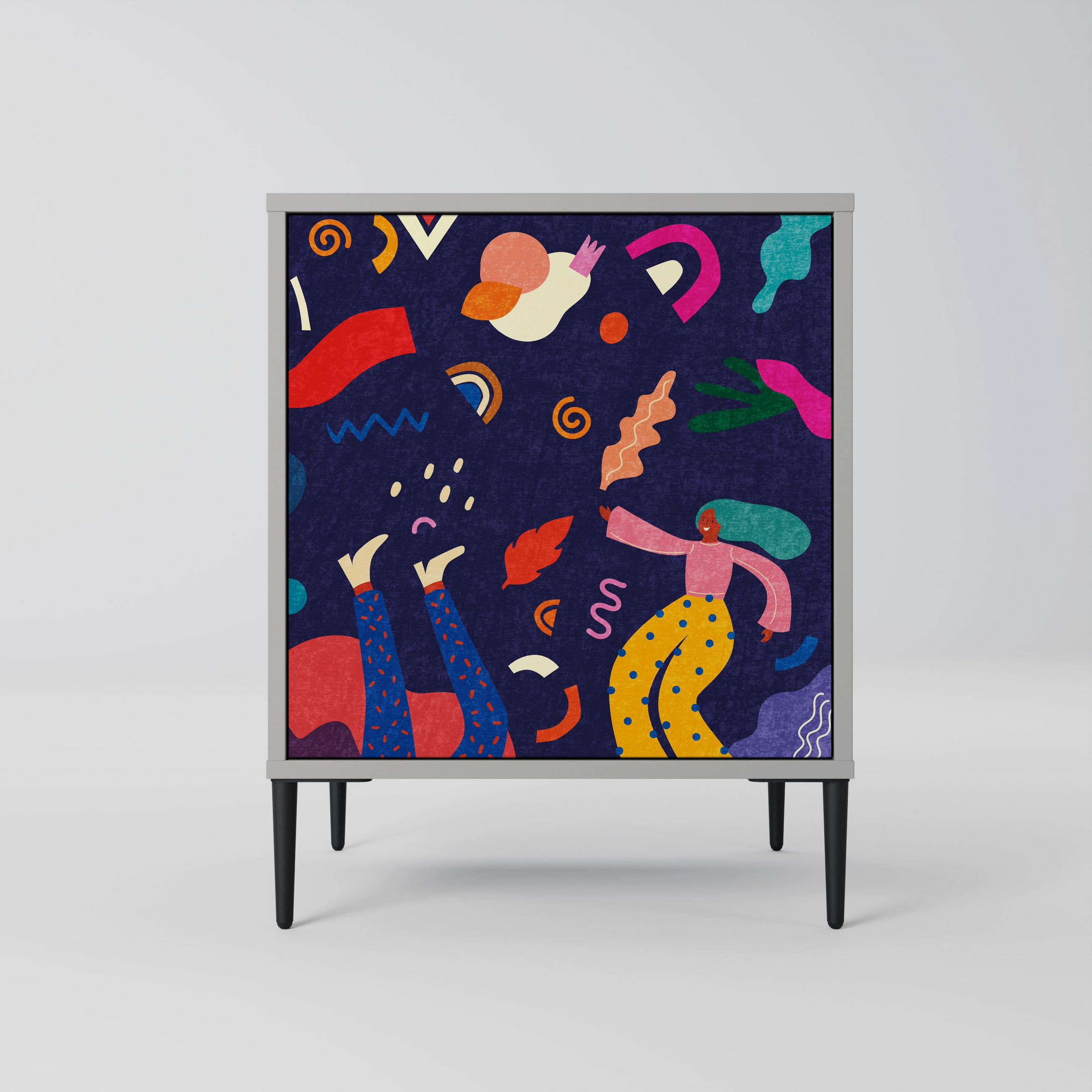 SpaceRebels Sideboard Grau 57.5x72.5x42 cm