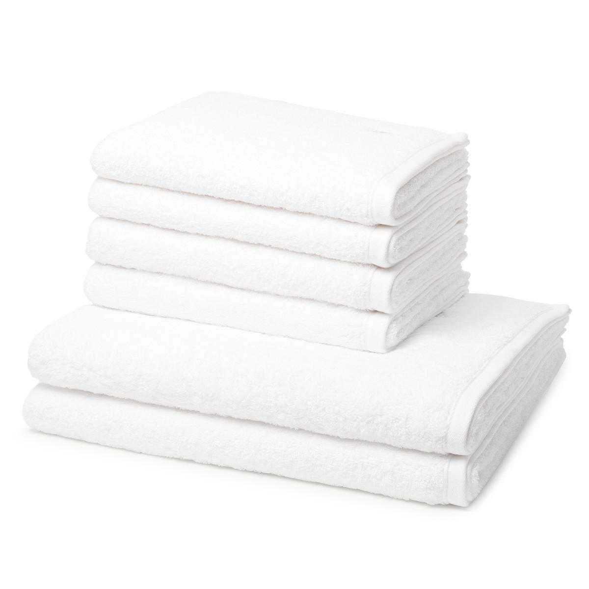 FROTTIERSET Vita 6-teilig - Weiß, Textil (50/100cm) - Ross