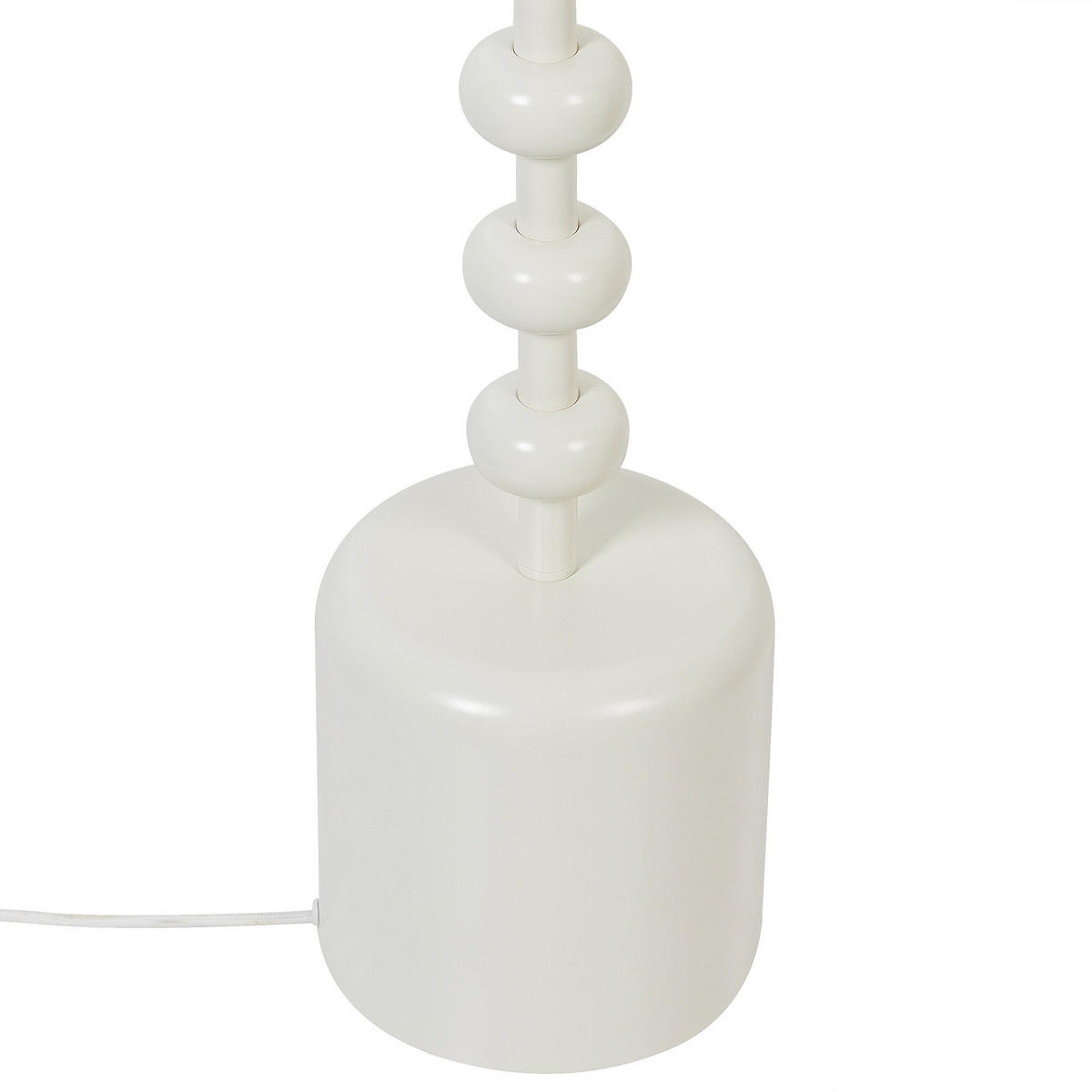 STEHLAMPE Weiß Krios - Weiß, Textil (36/36/160cm) - Beliani