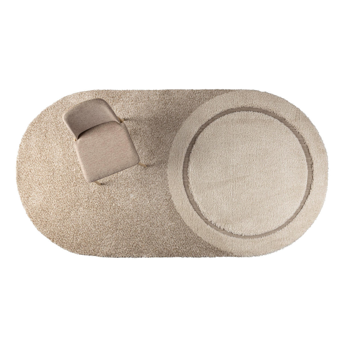 TEPPICH Spark 160x300 cm - Beige, Textil (300/160cm) - Zuiver