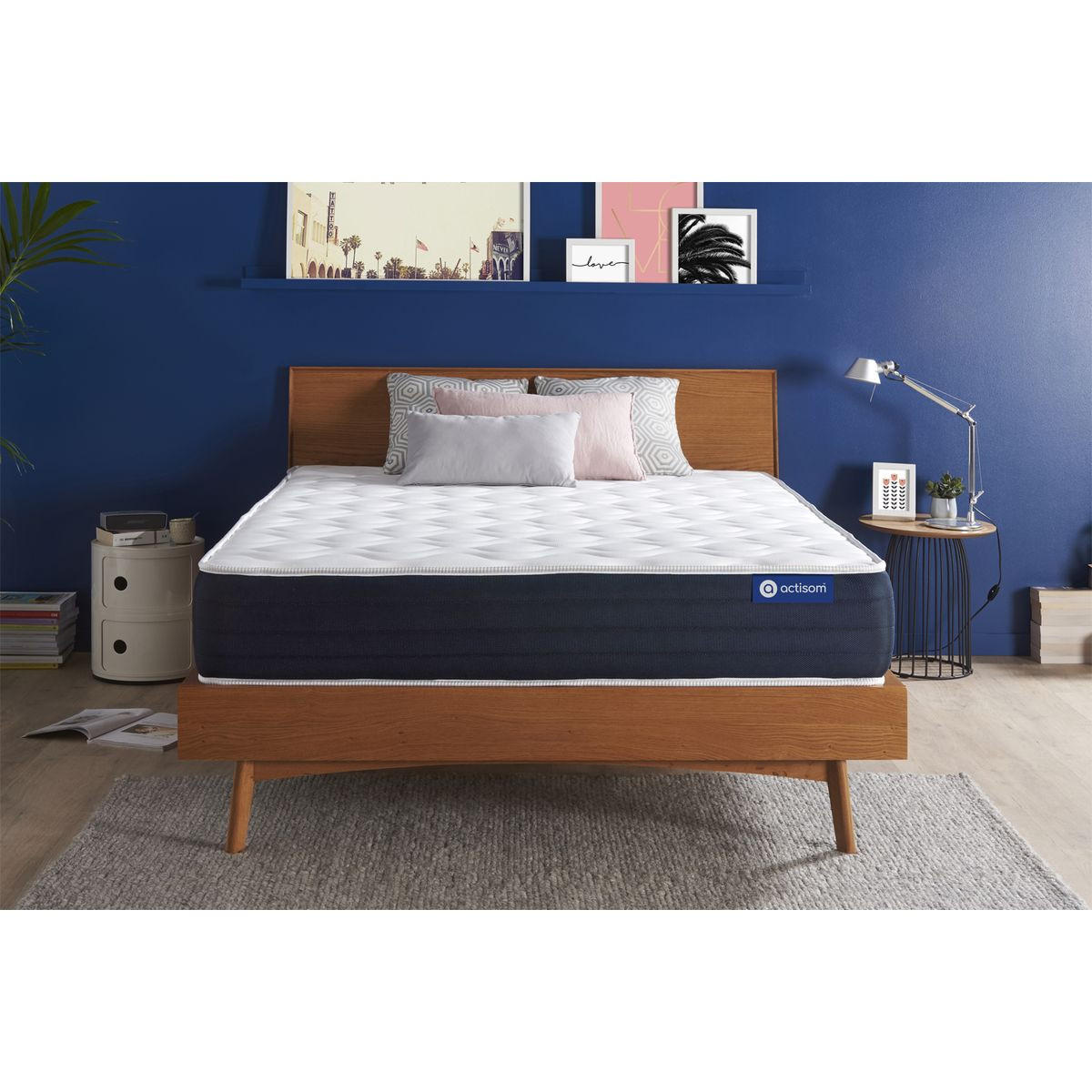 MATRATZE Actiflex sleep Taschenfederkern und Memory-Schaum 130 x 200 cm h2 - Weiß, Textil (130/200cm) - ACTISOM