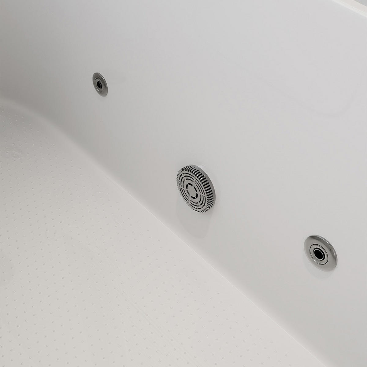 SENIORENBADEWANNE VITAL M - Seitenauslage: Links, Größe: M - Weiß, Kunststoff (153/64/76cm) - Home Deluxe