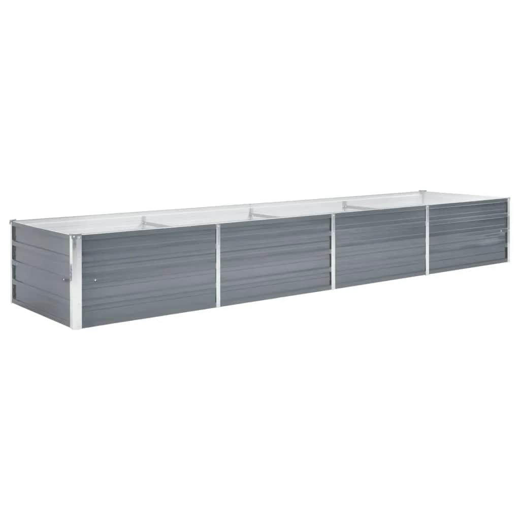 vidaXL Hochbeet Grau 80x45x320 cm