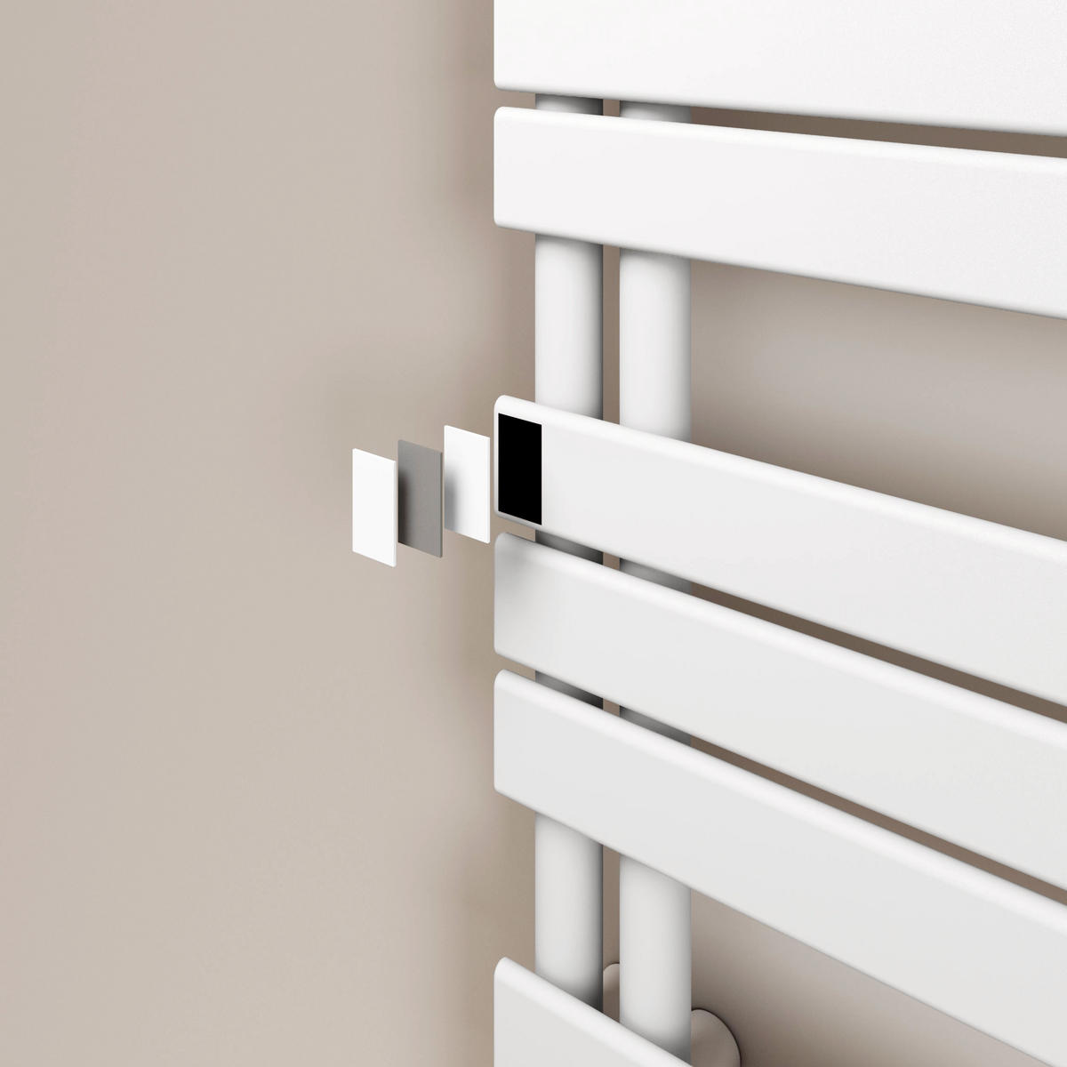 HEIZKÖRPER wasserführend mit seitlicher Öffnung Weiß 159,9/60/5,9 cm - Weiß, Metall (60/159.9/5.9cm) - EMKE