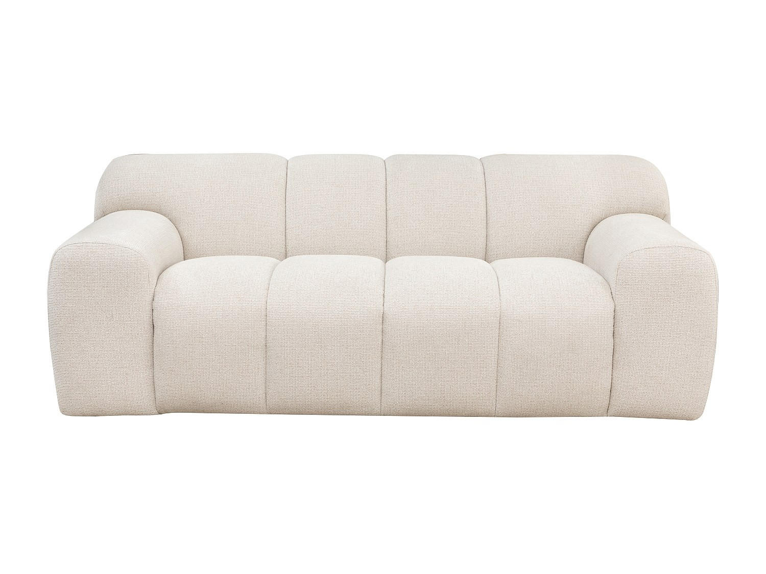 SOFA - 3 Personen - stoff - beige Atuju - Beige, Textil (200/74/111cm) - Vente-Unique