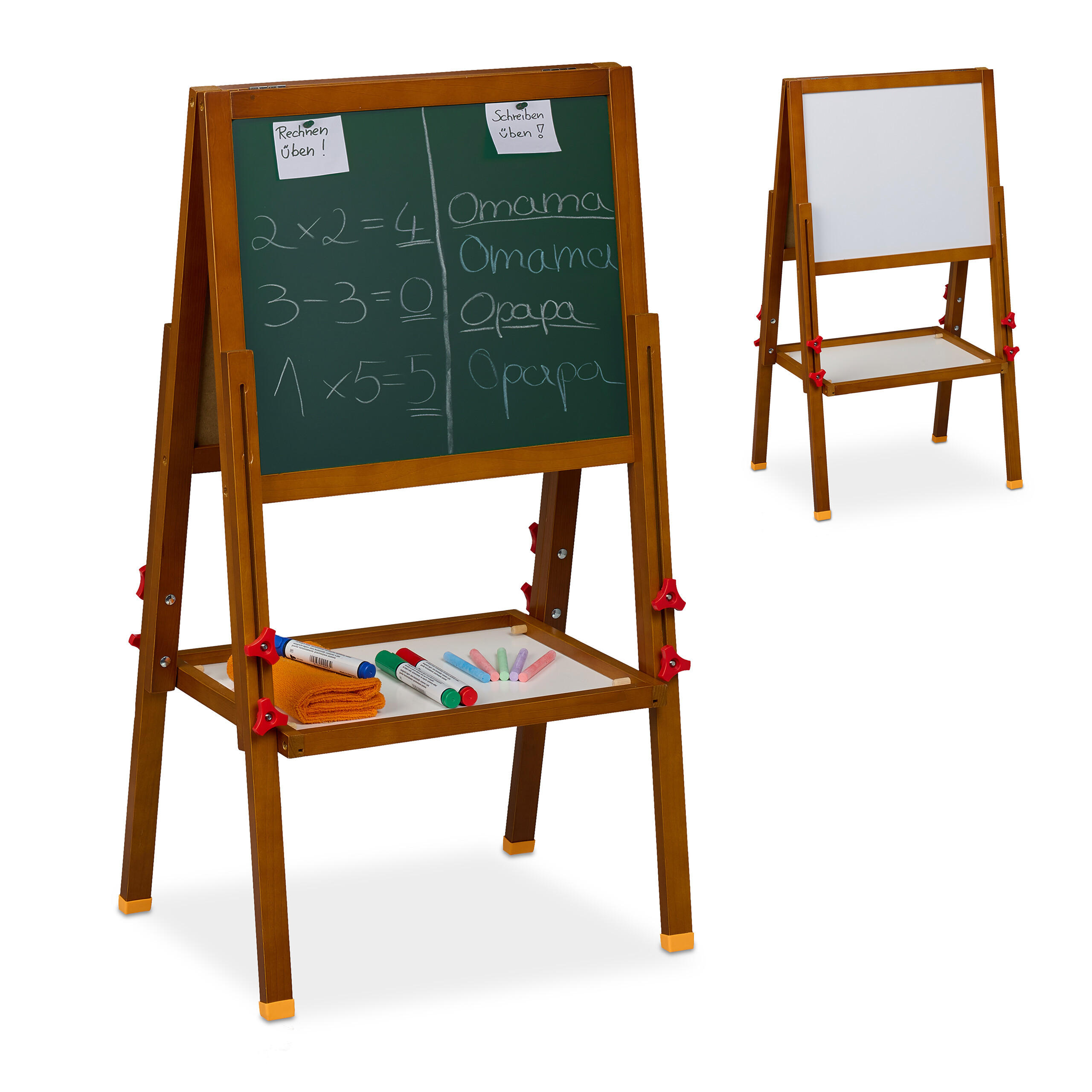KINDERSTANDTAFEL - Multicolor, Holz/Holzwerkstoff (45/104/42cm) - Relaxdays