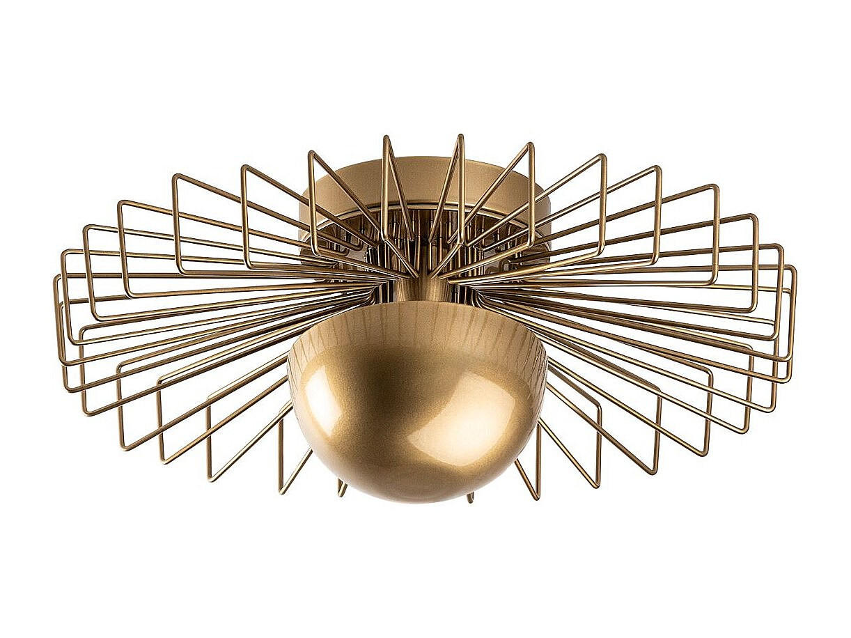 Vente-Unique Deckenleuchte Gold 45x18x45 cm